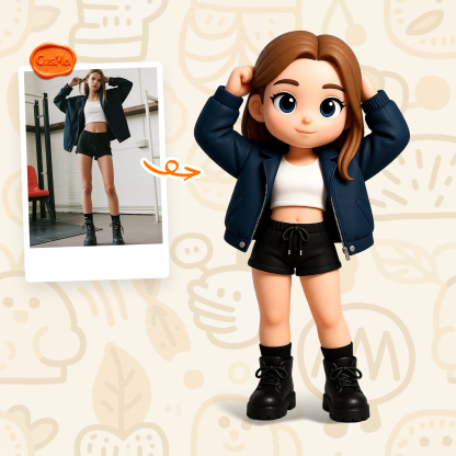 Customized 3D figure for fashion icons