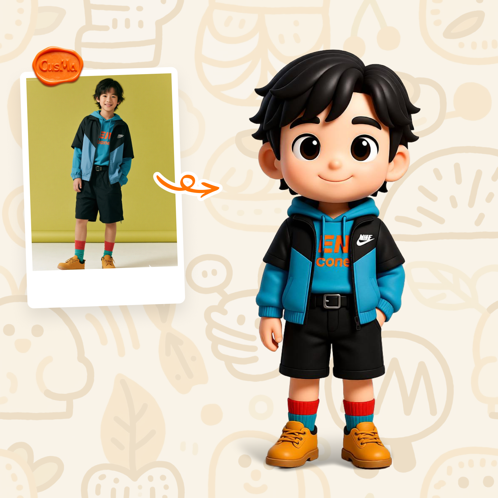 Customized 3D figure for children
