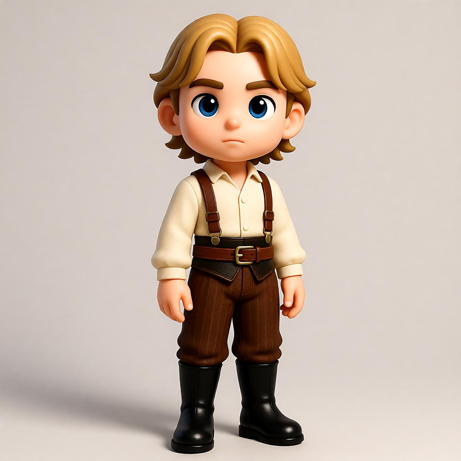 Customized 3D figure for classic retro male fashion