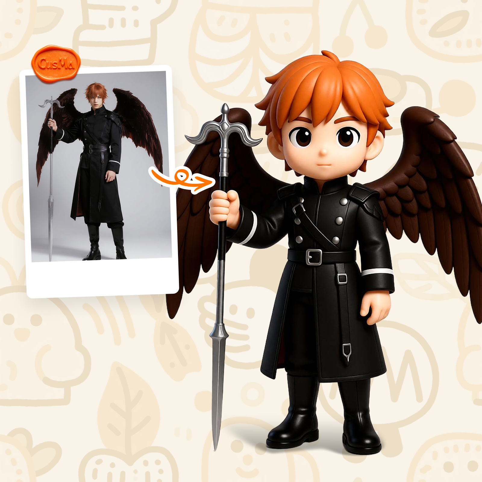 Customized 3D figure for Dark Gothic Cosplayers