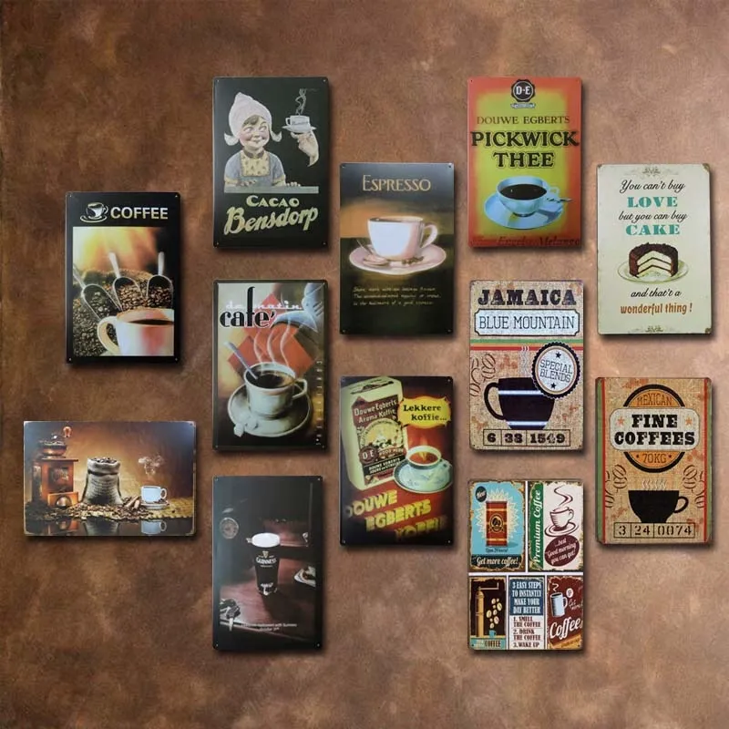 - Vintage Aluminum Metal Painting, Rustic Wall Hanging Art for Farmhouse Kitchen Office, Unique Handmade Home Accent