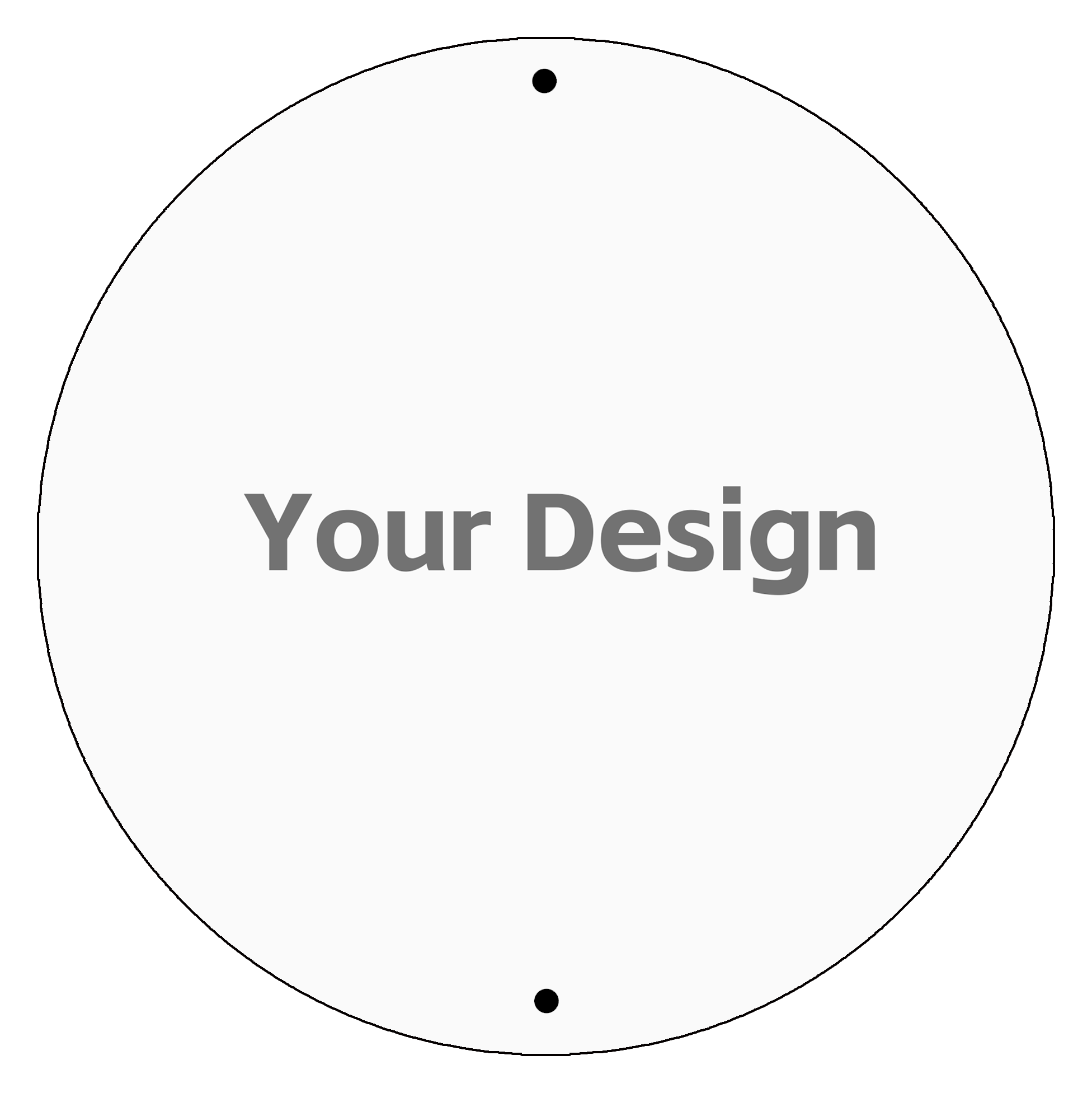 Custom Round Aluminum Wall Art – Personalized Photo Hanging Decor