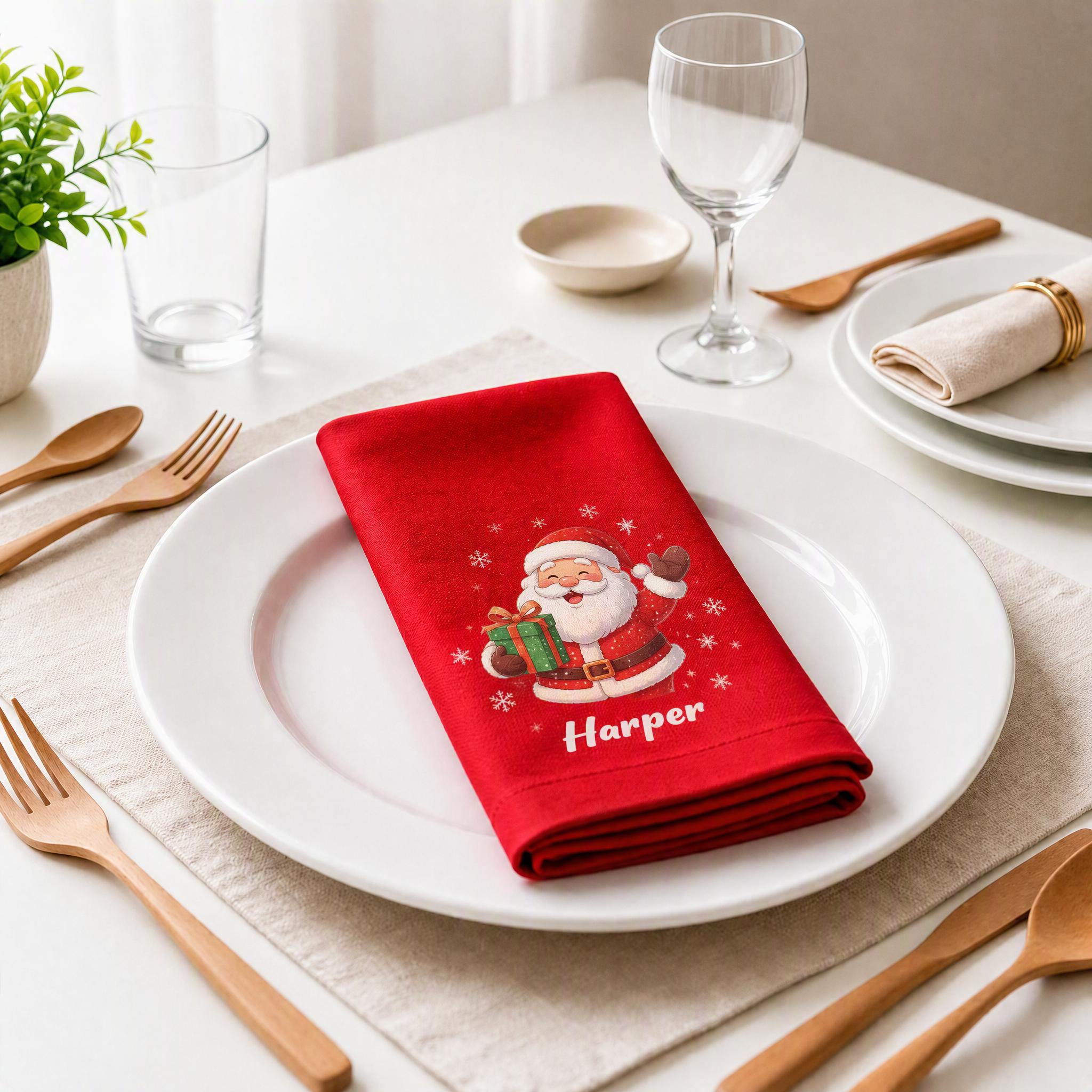Custom Red Tablecloth – Personalized Photo & Design Table Cover