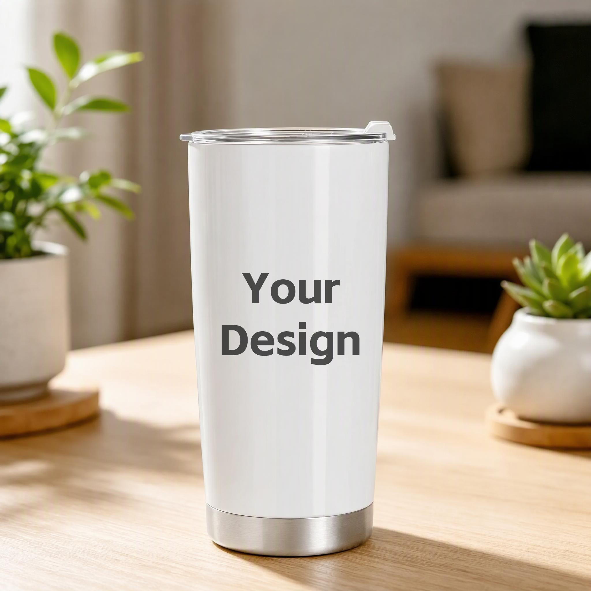 Custom 20oz Stainless Steel Tumbler – Personalized Photo Travel Cup