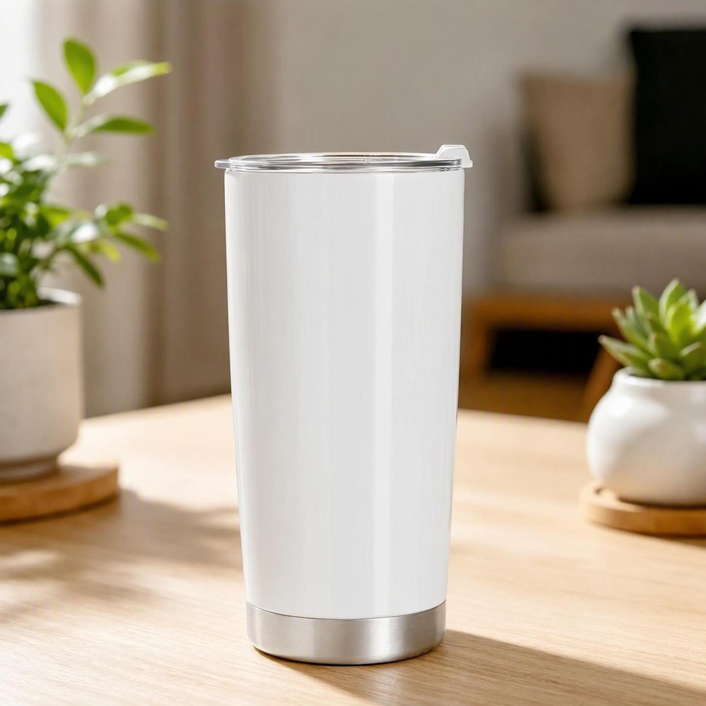 Custom 20oz Stainless Steel Tumbler – Personalized Photo Travel Cup
