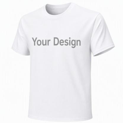 Custom Photo T-Shirt – Personalized Cotton T-Shirt with Front Print