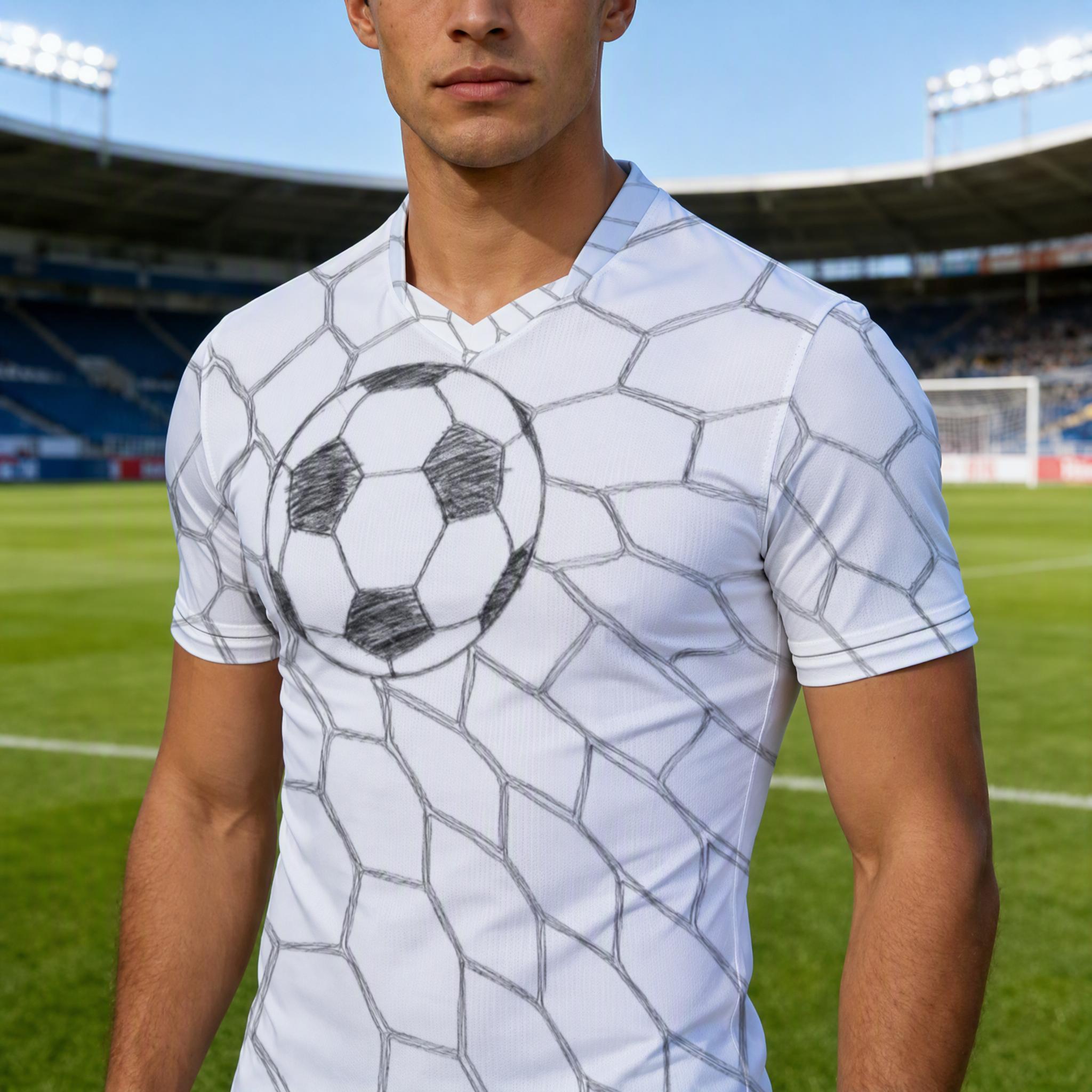 Custom V-Neck Football Jersey – Personalized All-Over Print Shirt