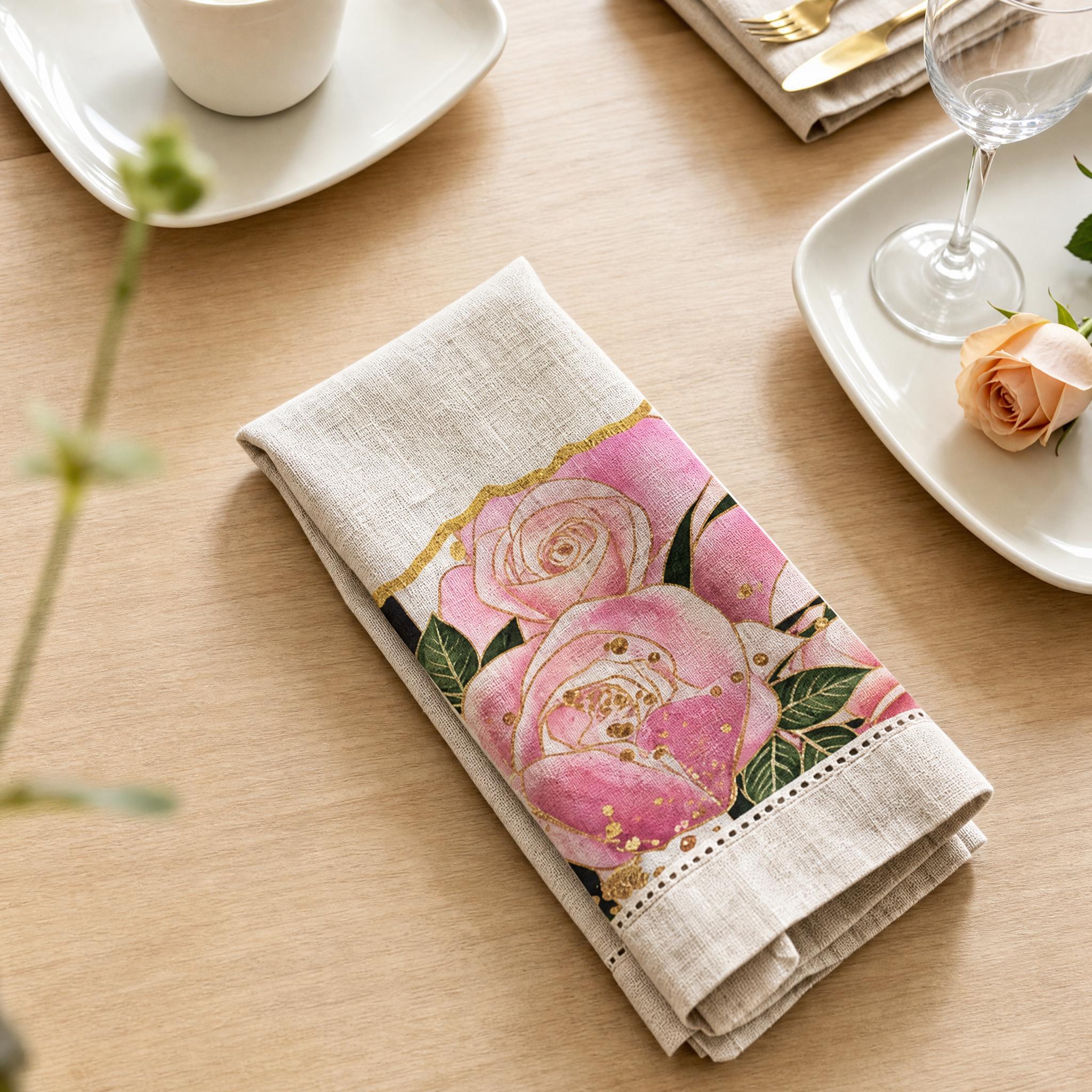 Custom Linen Napkin – Personalized Photo & Design Table Napkin