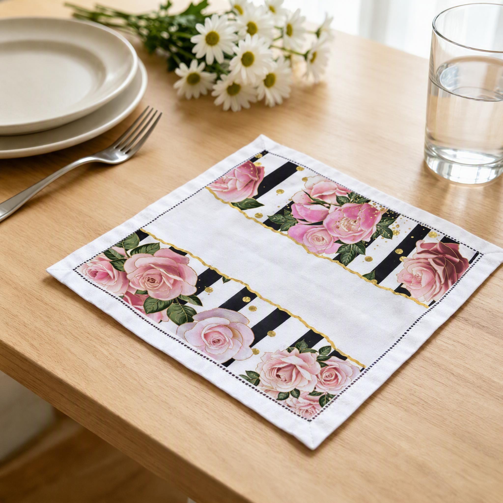 Custom Linen Napkin – Personalized Photo & Design Table Napkin