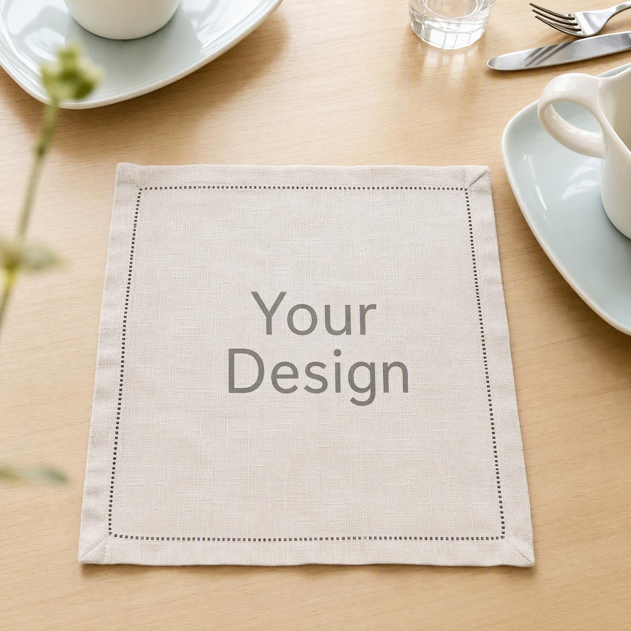Custom Linen Napkin – Personalized Photo & Design Table Napkin