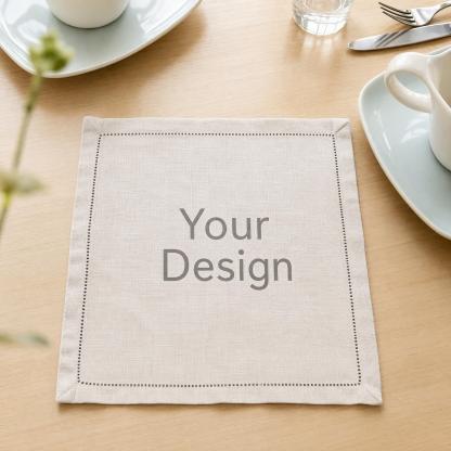 Custom Linen Napkin – Personalized Photo & Design Table Napkin