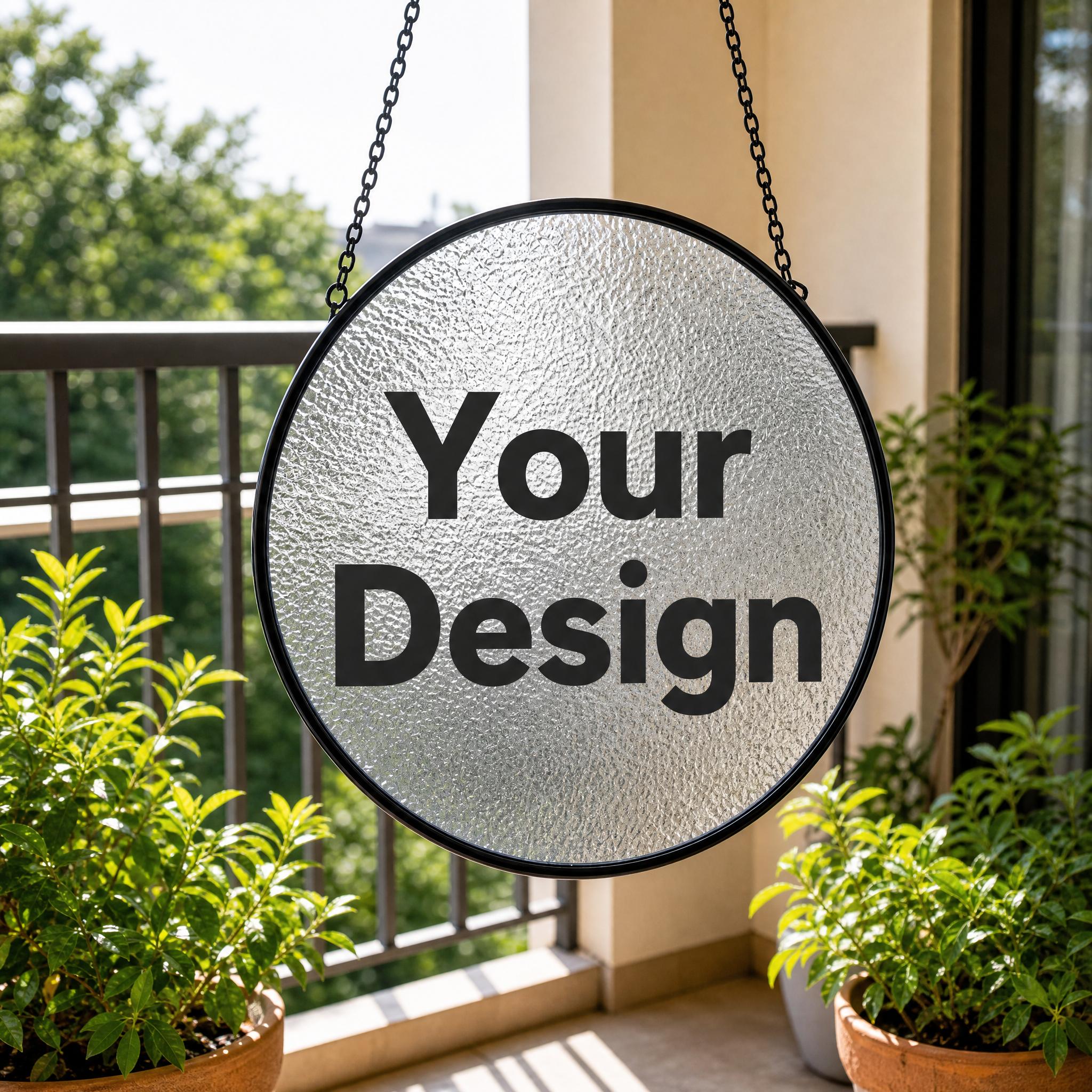 Custom Glass Suncatcher – Personalized Window Hanging Decor
