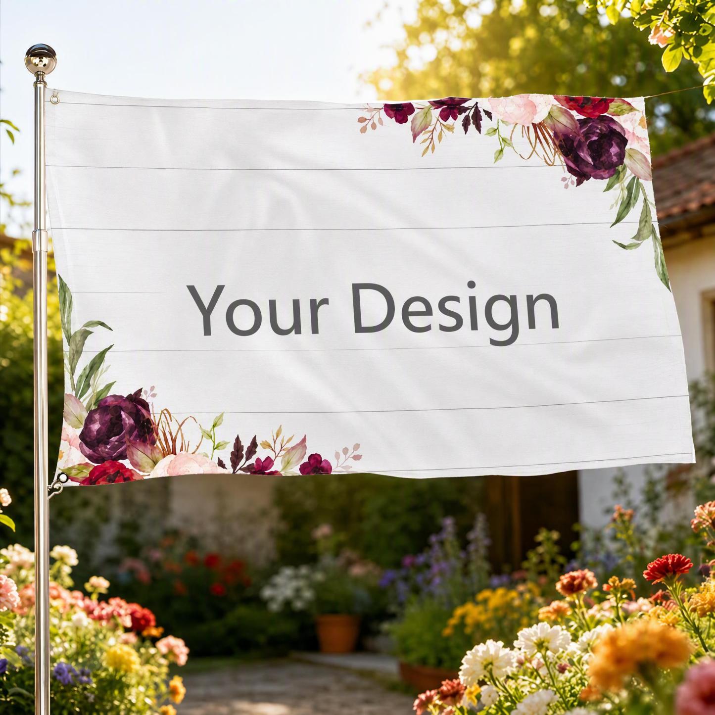 Custom Horizontal Flag – Personalized Photo & Design Flag