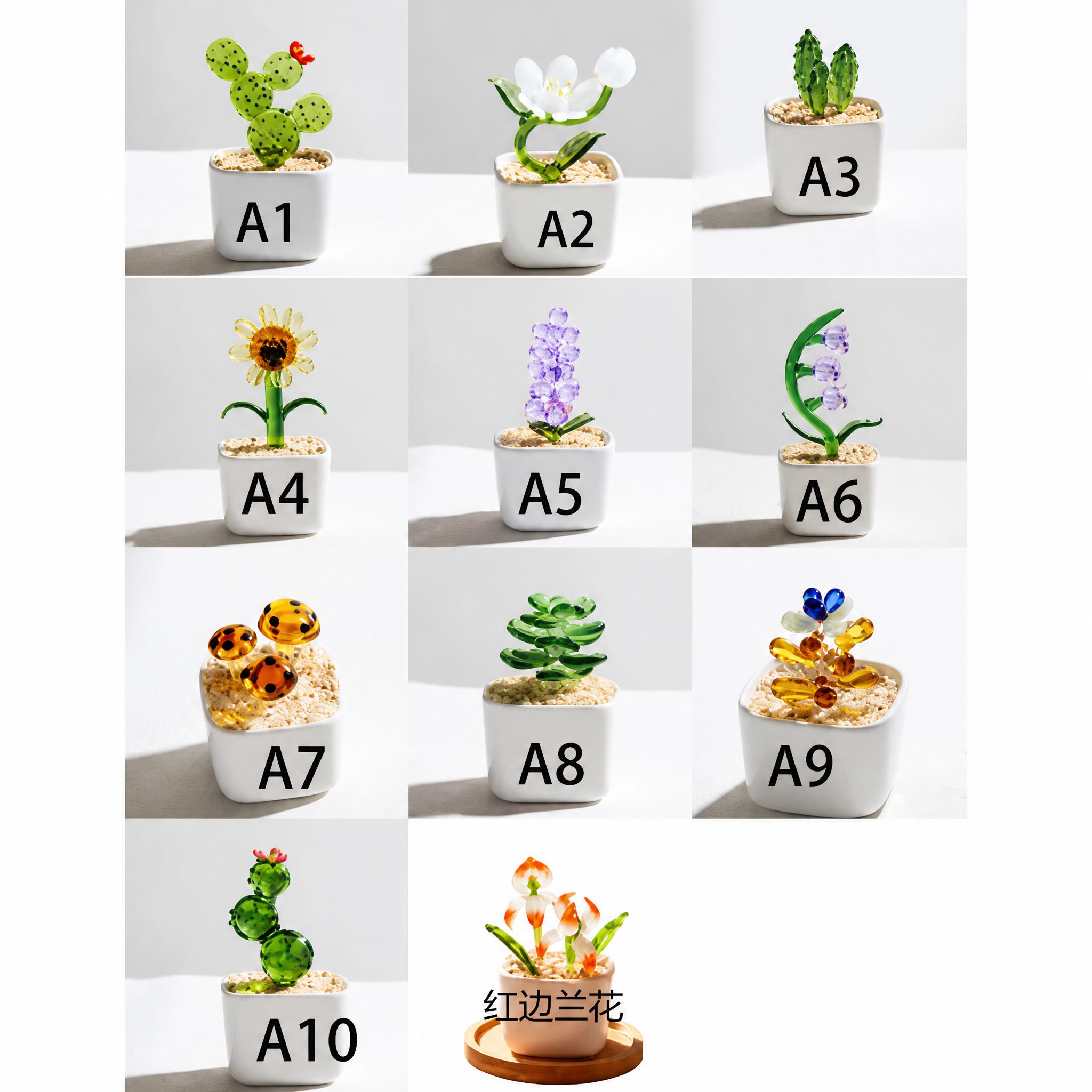 Custom Glass Flower Pot – Personalized Decorative Planter