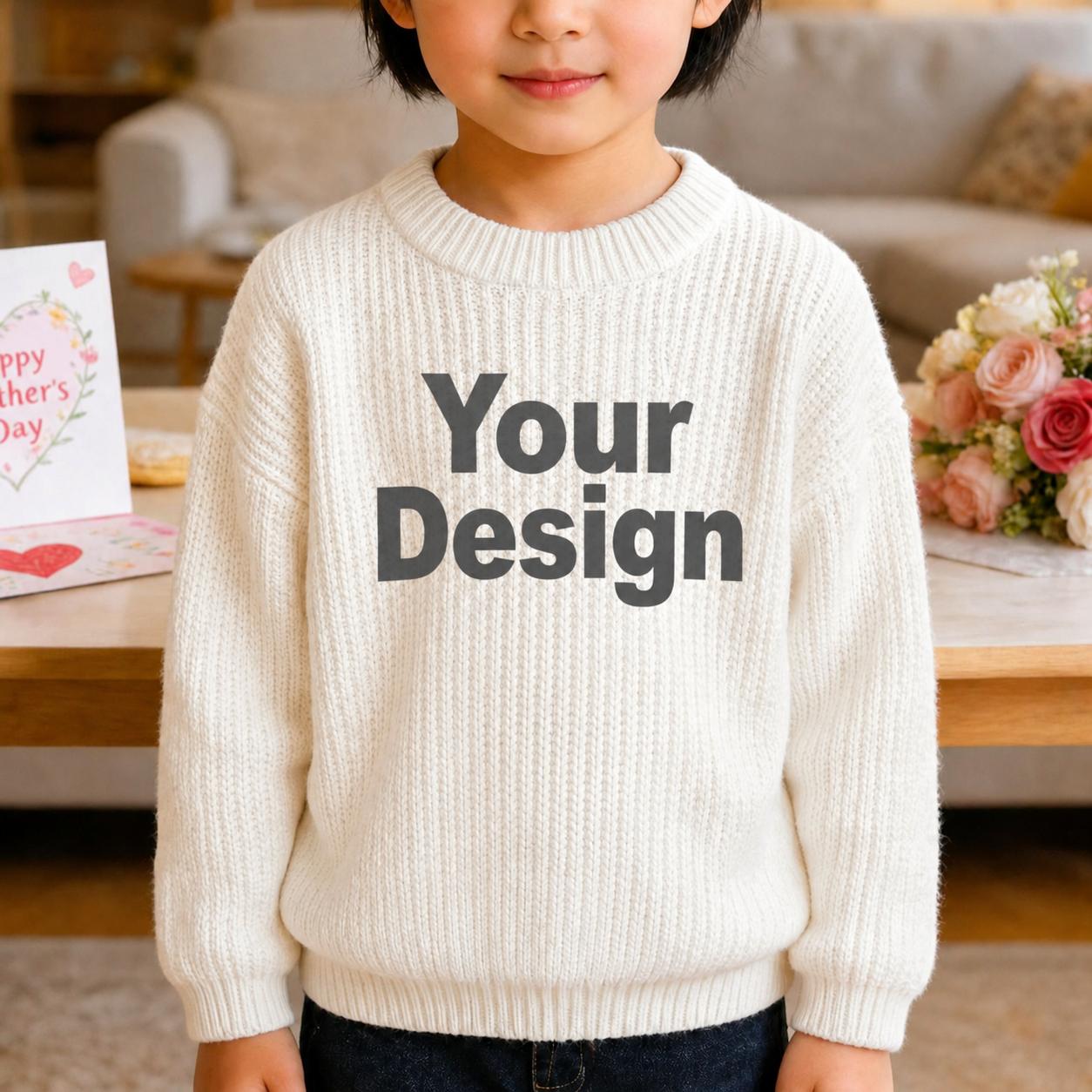 Custom Hand-Embroidered Kids Sweater – Personalized Baby & Toddler Sweater