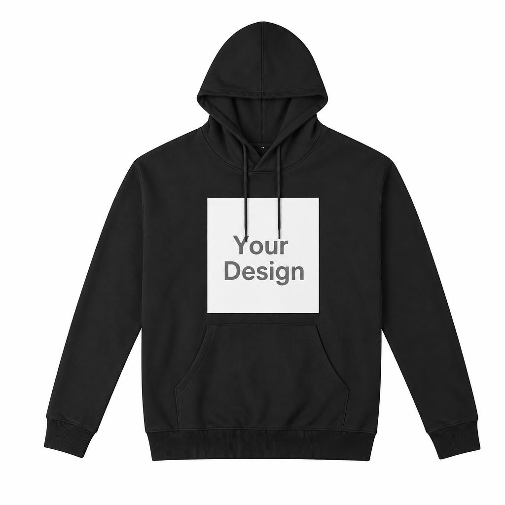 Custom 330g Men’s Cotton-Polyester Hoodie – Personalized Front Print Hoodie