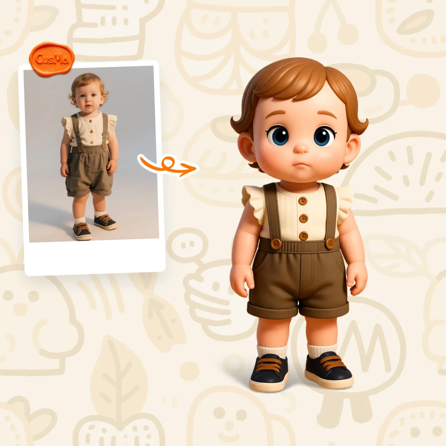 Customized 3D figure for baby
