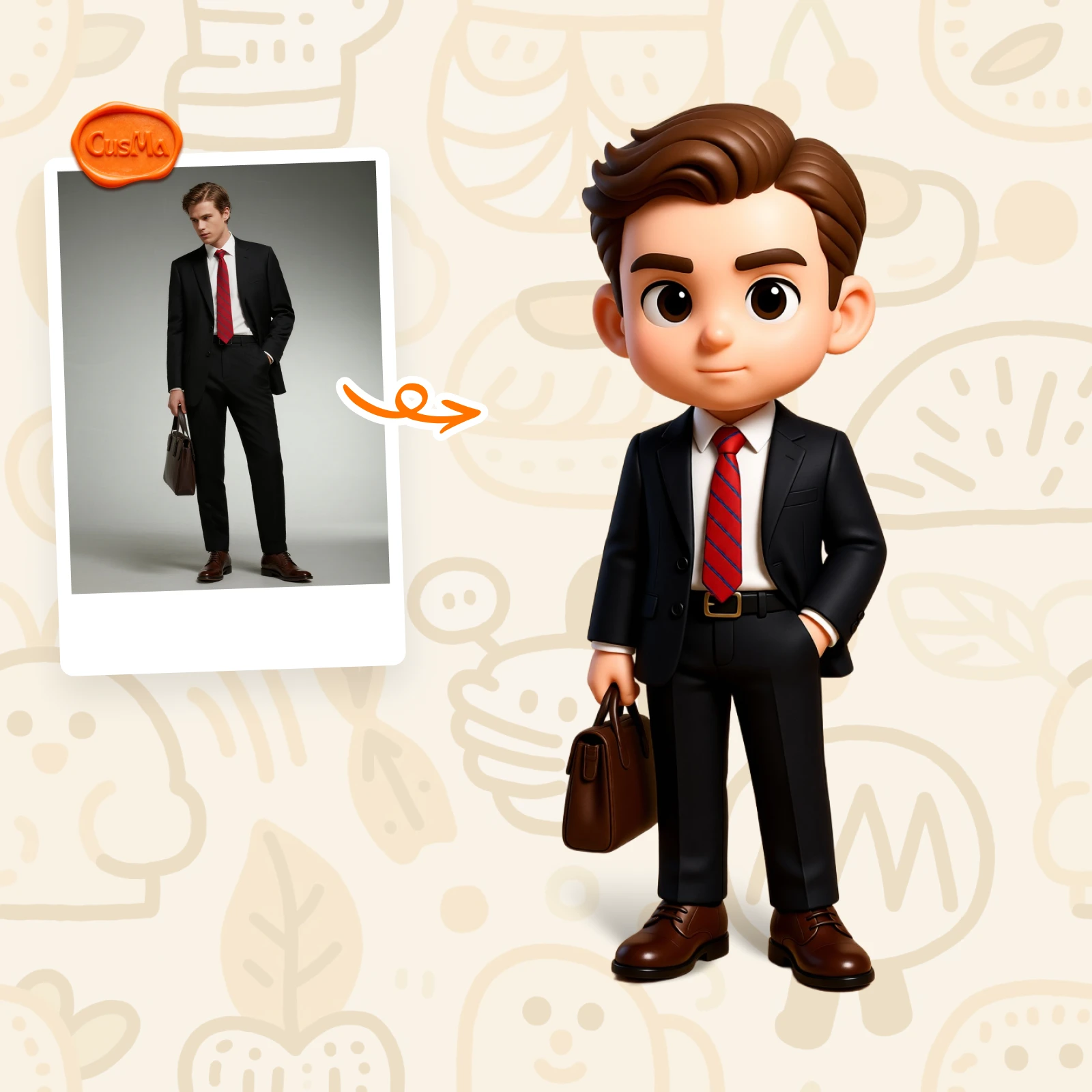Customized 3D figure for boss