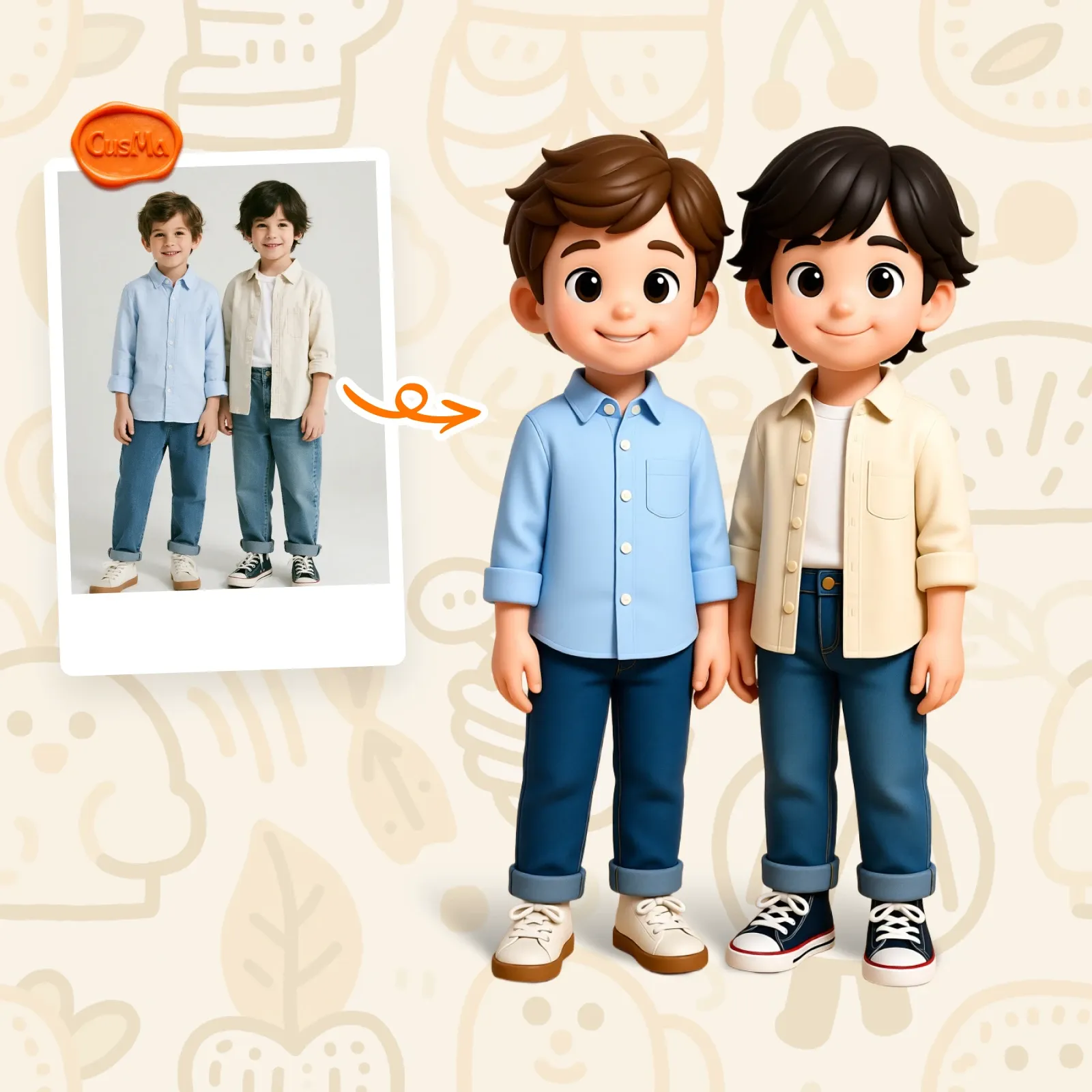 Customized 3D figure for brother