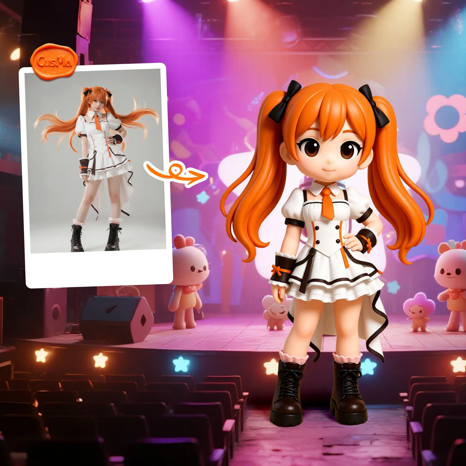 Customized 3D figure for cosplay