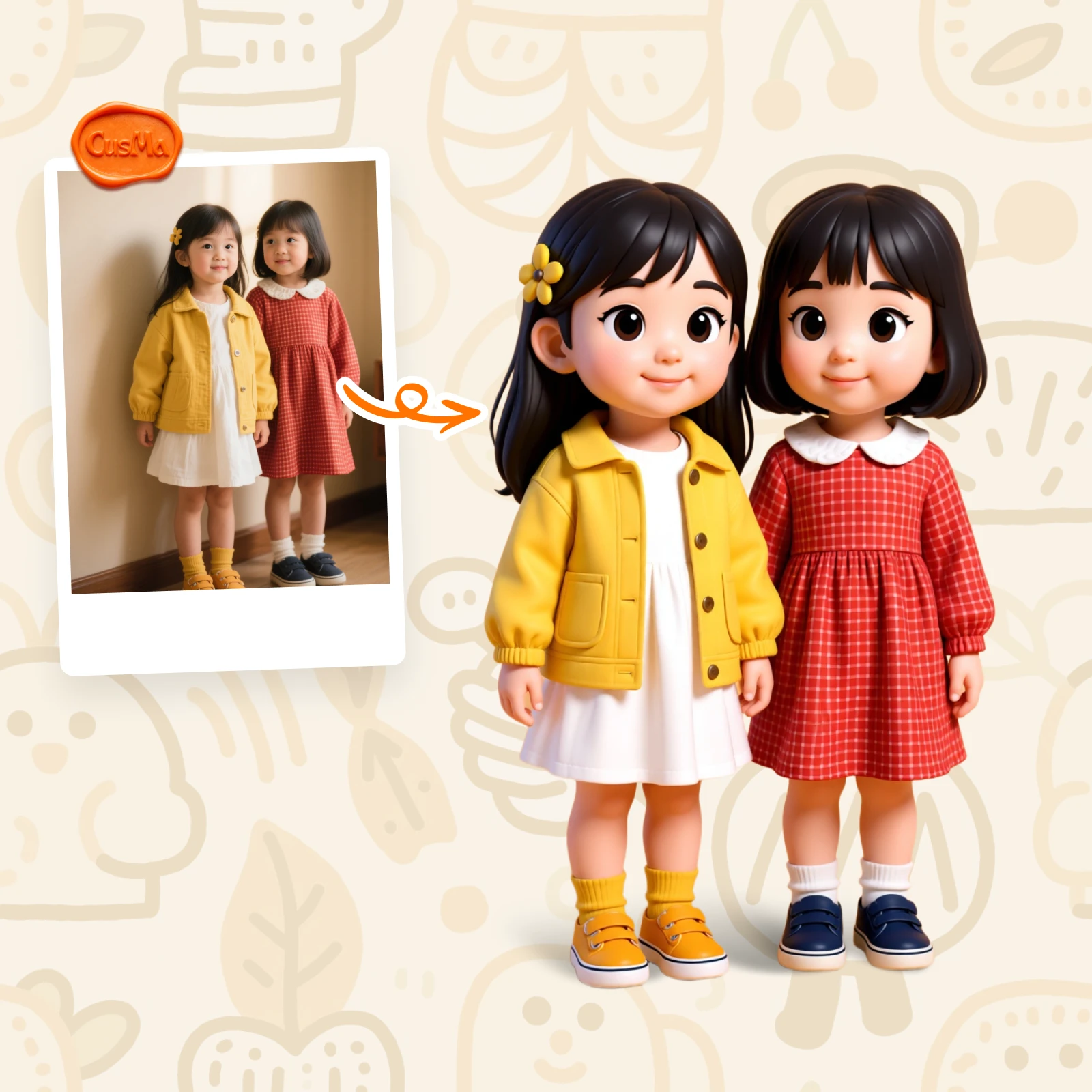 Customized 3D figure for sister