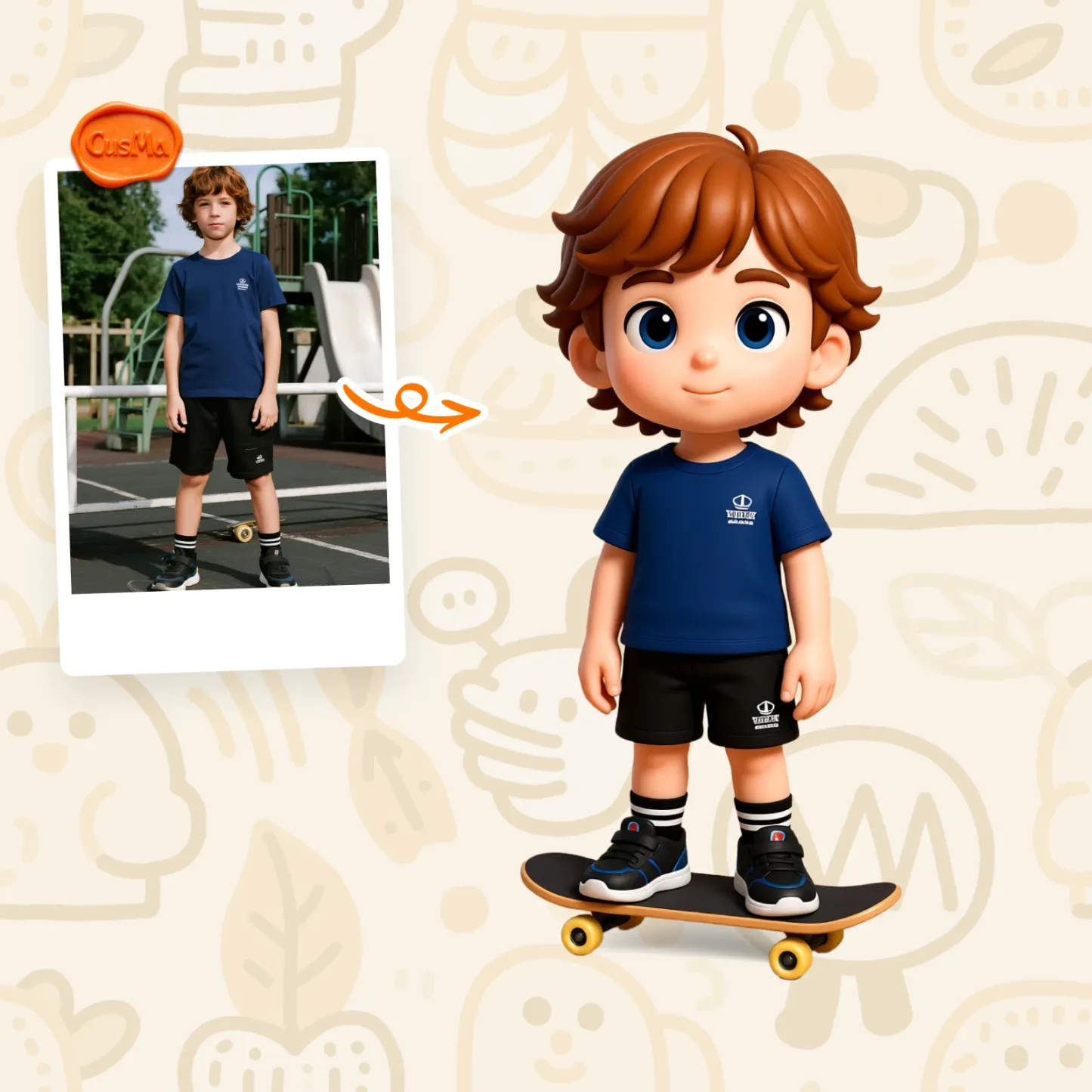 Customized 3D figure for sport lover