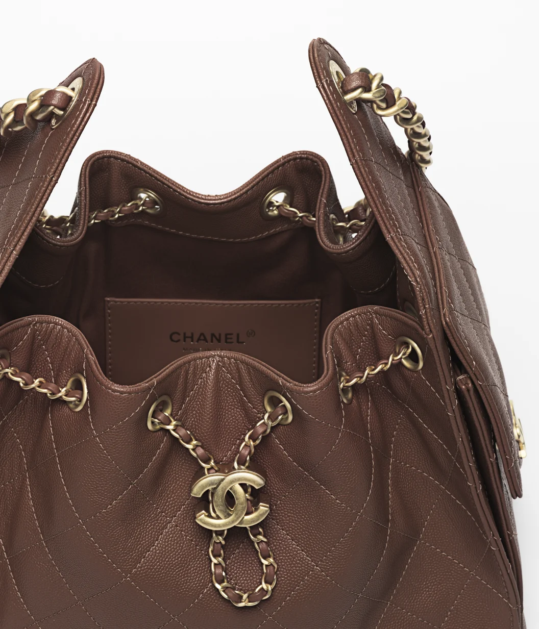 CHANEL 25 スモール ハンドバッグ/   ブラウン