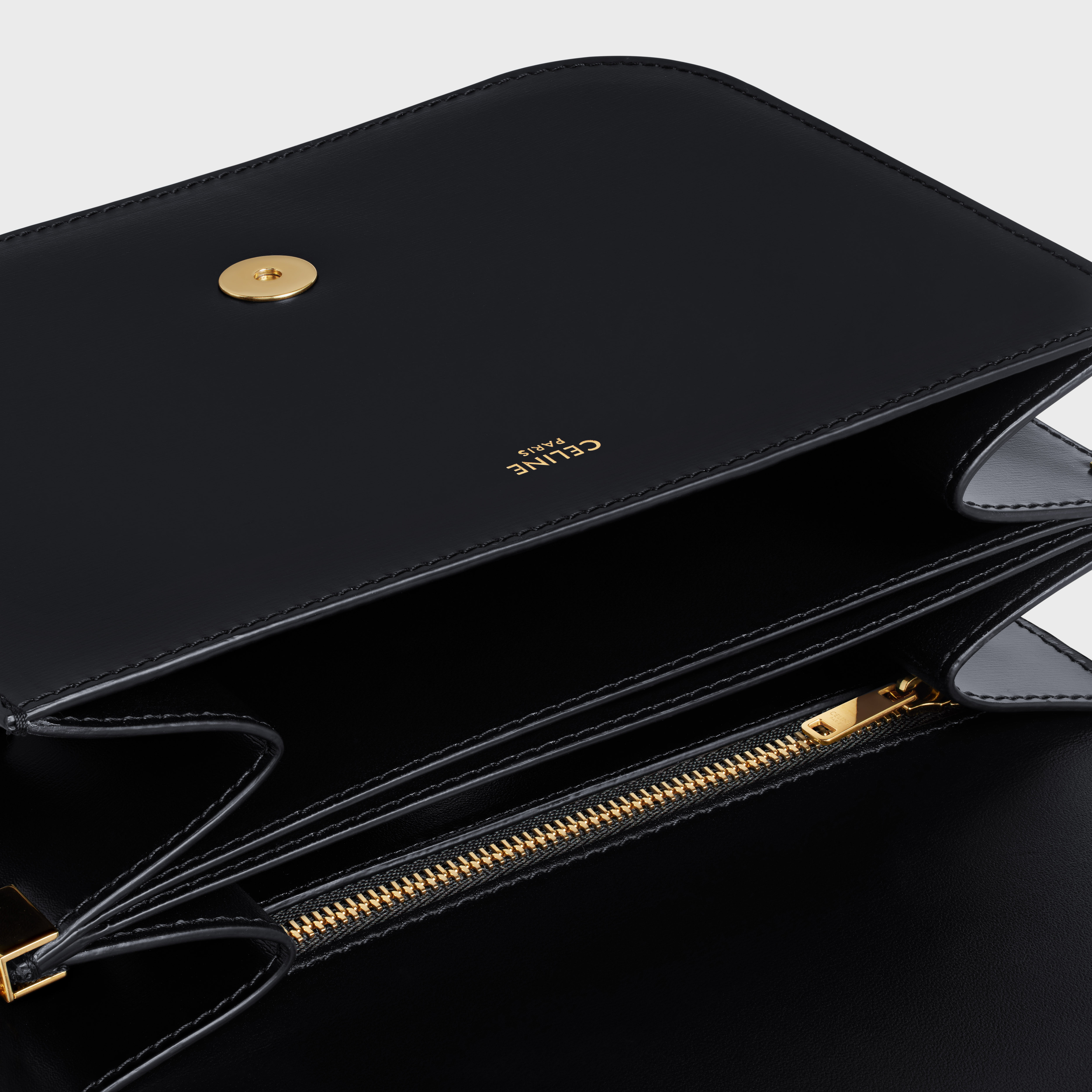 ミディアム カレッジバッグ / シャイニーカーフスキン