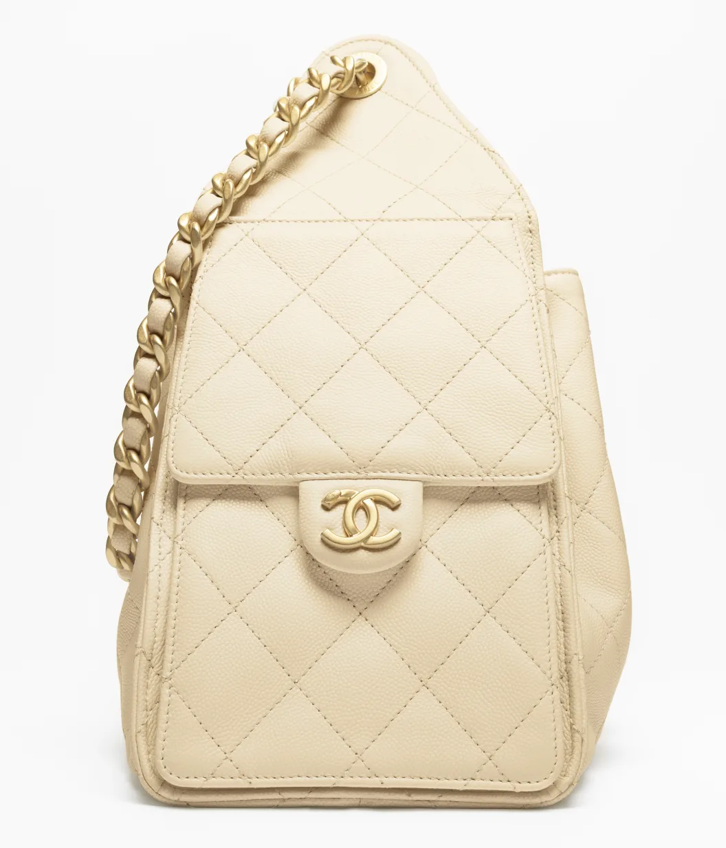 CHANEL 25 スモール ハンドバッグ/  ベージュ