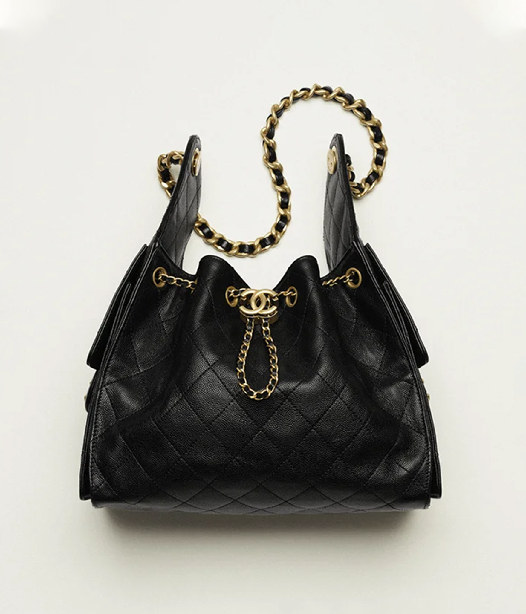 CHANEL 25 スモール ハンドバッグ/ グレインド カーフスキン