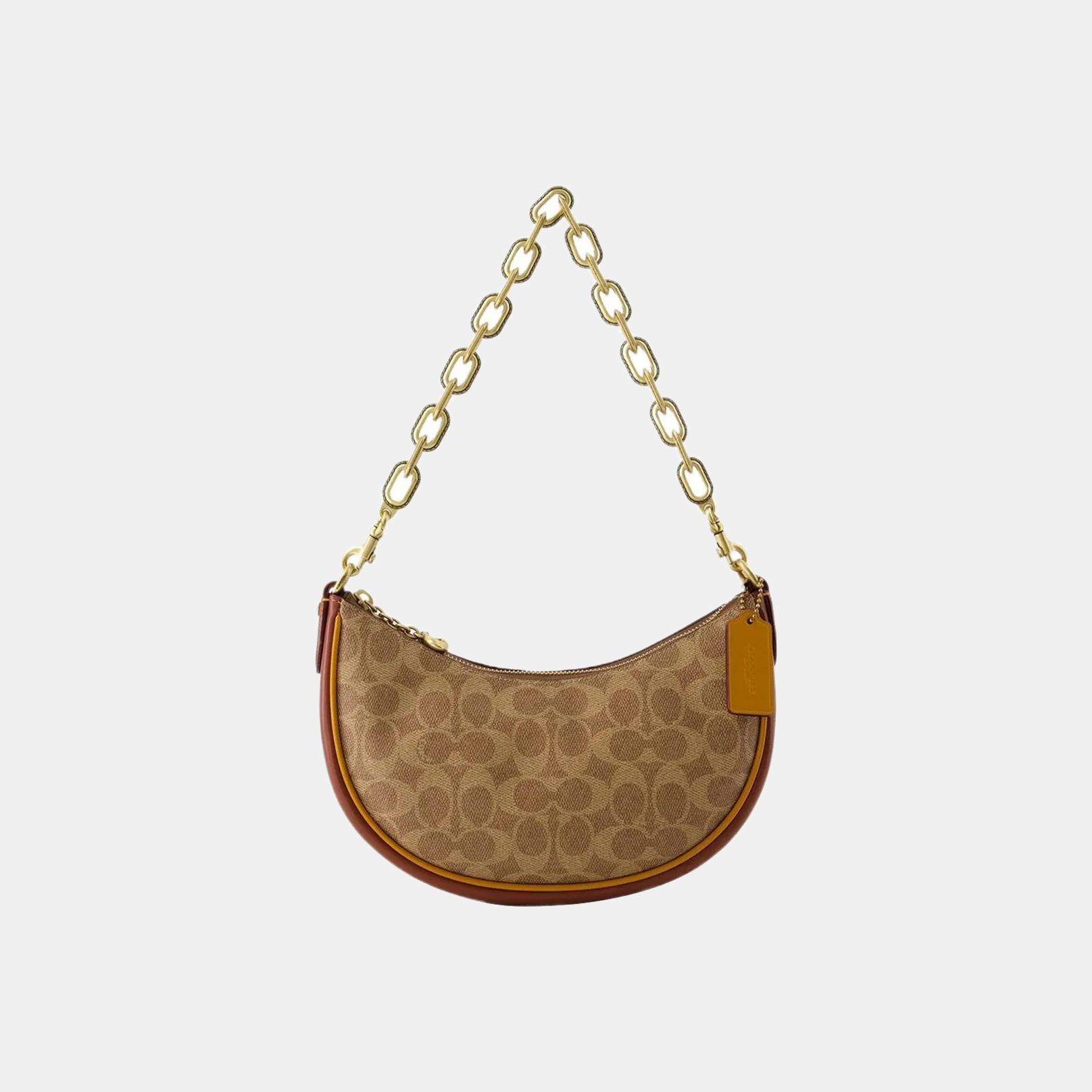COACHの象徴的なミラ24ショルダーバッグ、三日月形のバッグ