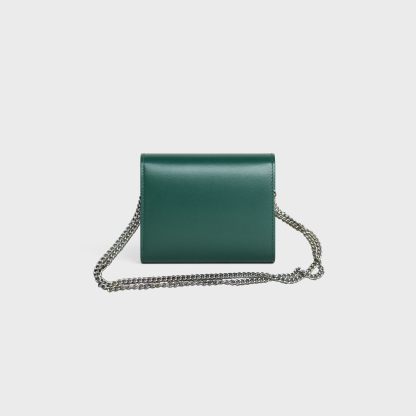 チェーンウォレット マーゴ /スモール フラップウォレット トリオンフ / シャイニーカーフスキン アマゾン