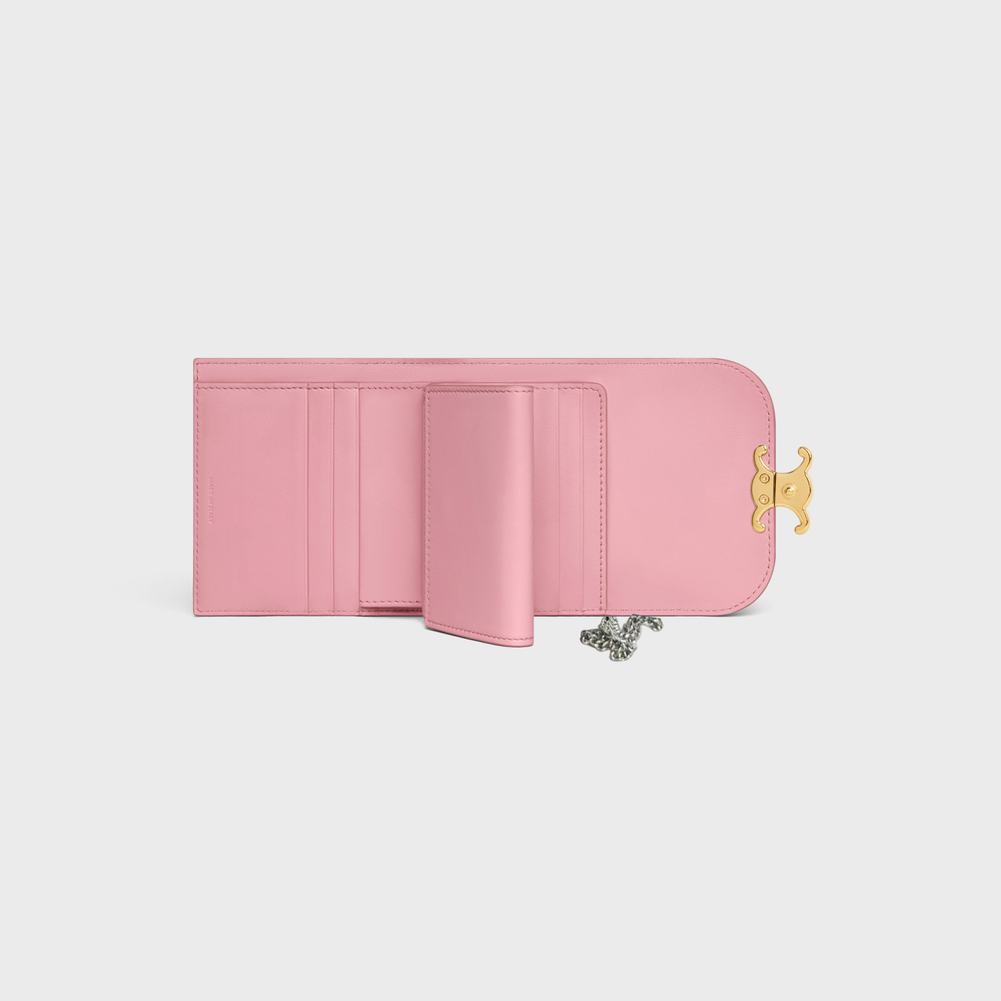 チェーンウォレット マーゴ /スモールウォレット トリオンフ / シャイニーカーフスキン ローズ