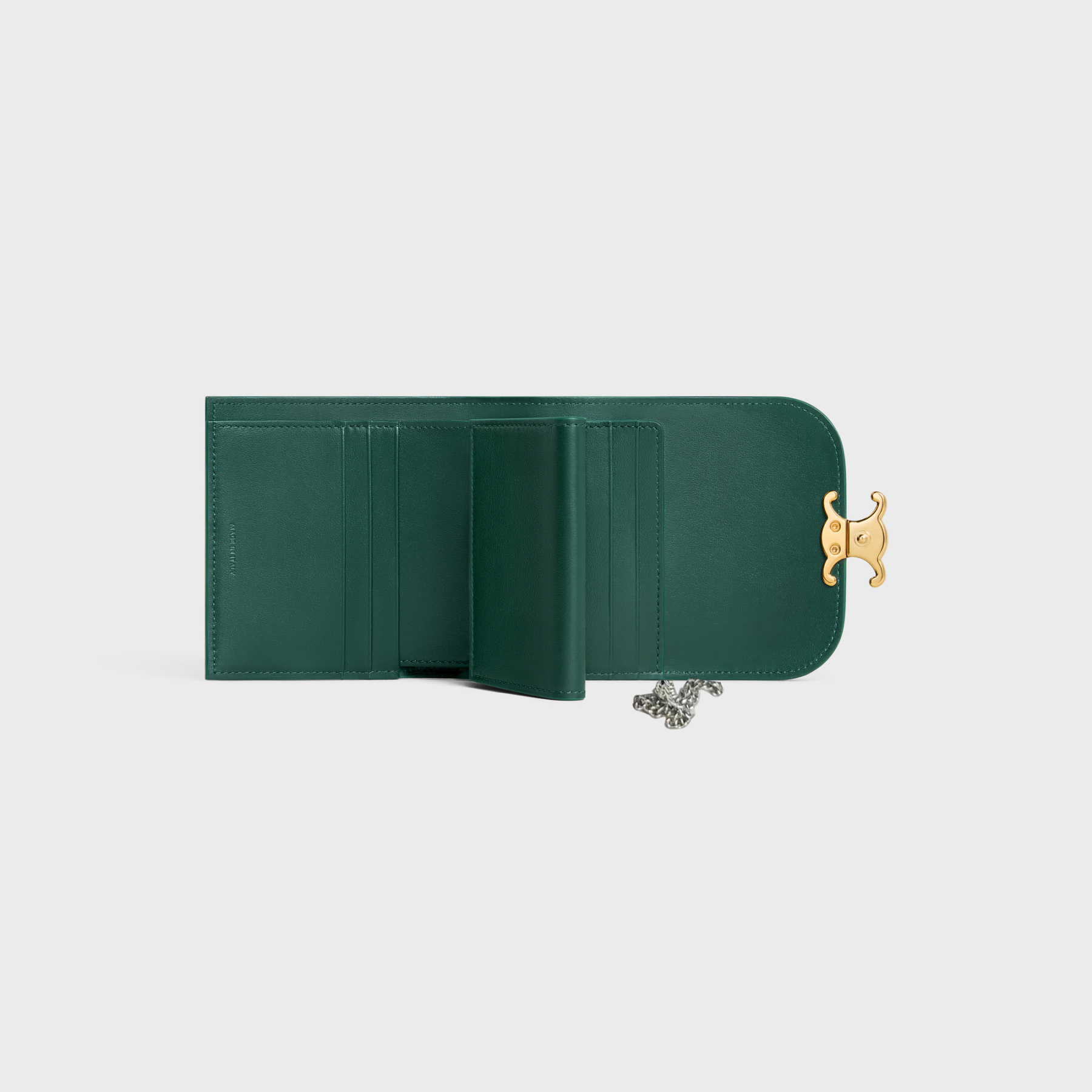 チェーンウォレット マーゴ /スモール フラップウォレット トリオンフ / シャイニーカーフスキン アマゾン