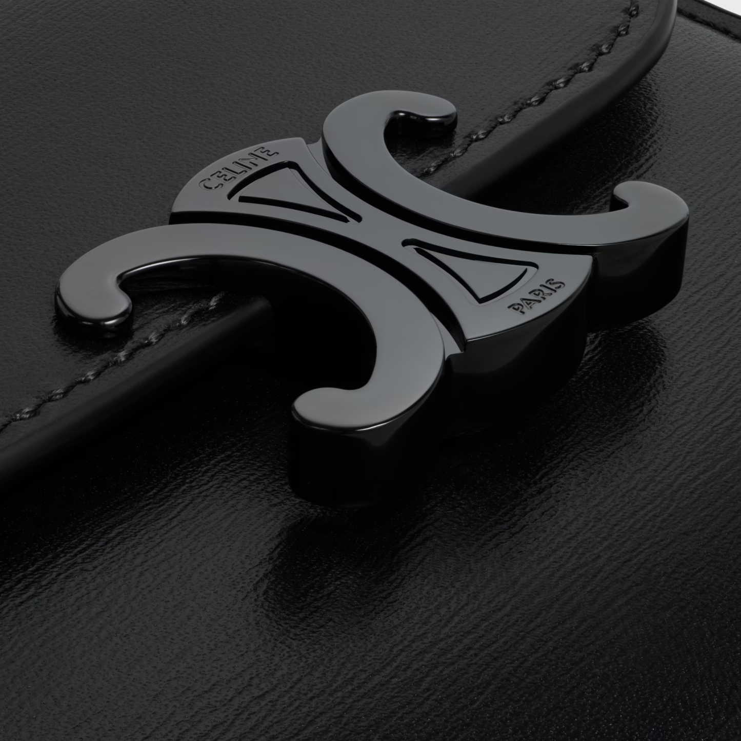 スモール フラップウォレット トリオンフ / シャイニーカーフスキン