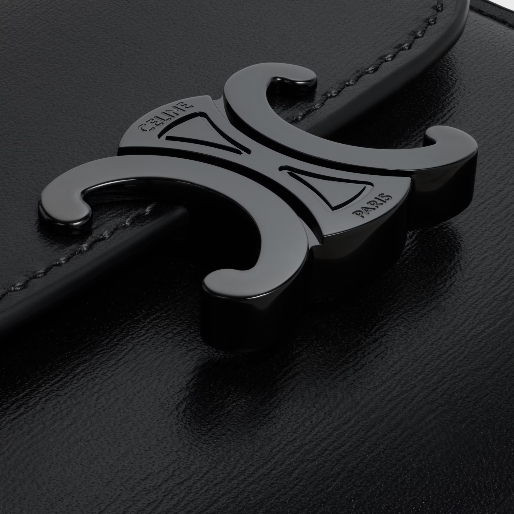 スモール フラップウォレット トリオンフ / シャイニーカーフスキン