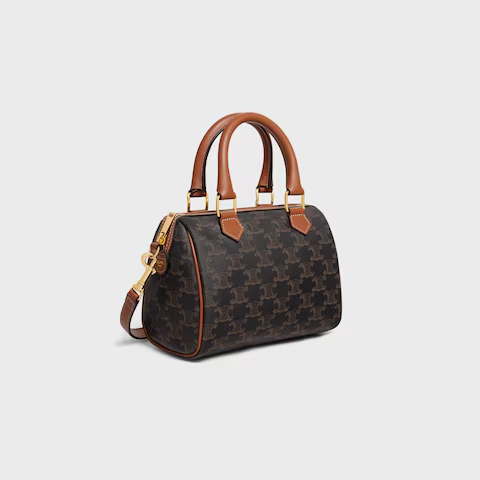 スモール ボストン / トリオンフキャンバス＆カーフスキン / タン