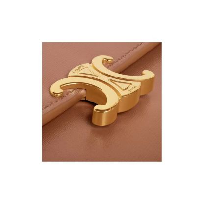 ラージウォレット トリオンフ / シャイニースムースラムスキン タン