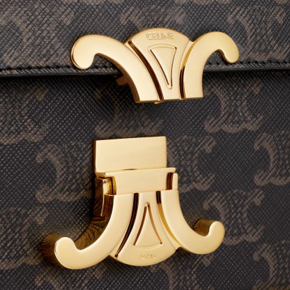 ショルダーバッグ クロード / トリオンフキャンバス＆カーフスキン / タン