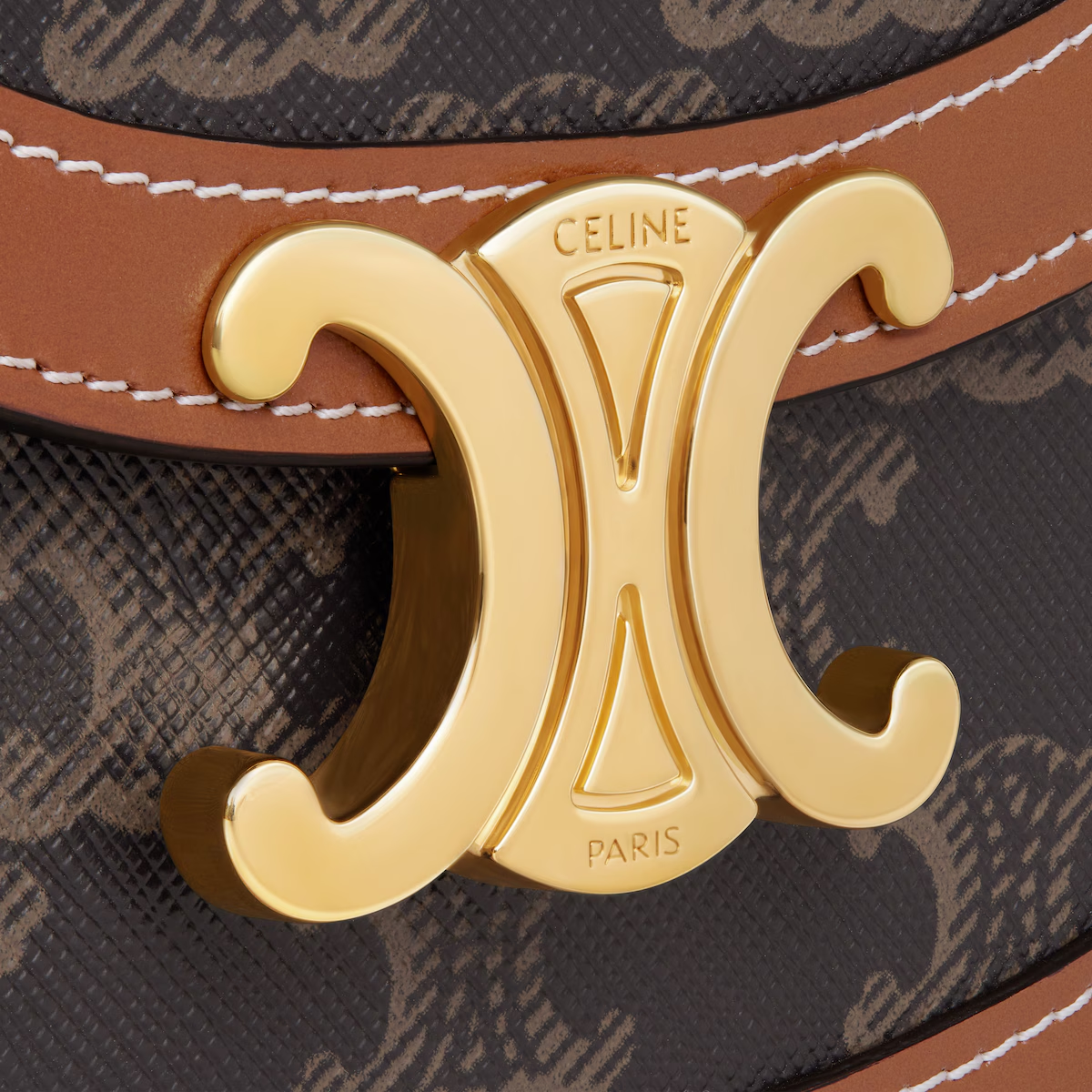 ミニ ブザス クレア / トリオンフキャンバス＆カーフスキン / タン