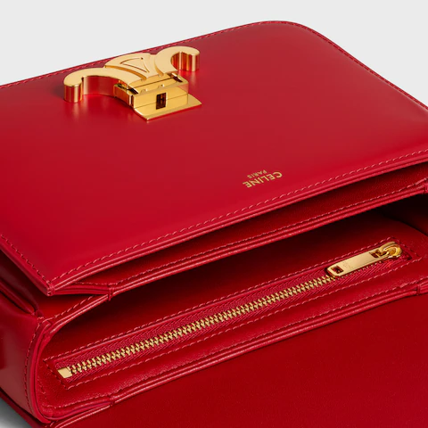 ティーン トリオンフ バッグ / シャイニーカーフスキン / レッド