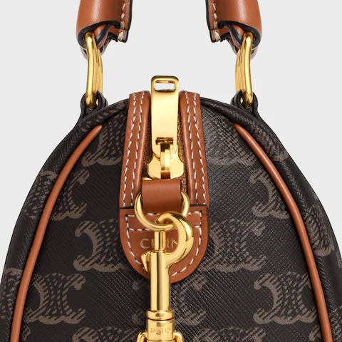 スモール ボストン / トリオンフキャンバス＆カーフスキン / タン