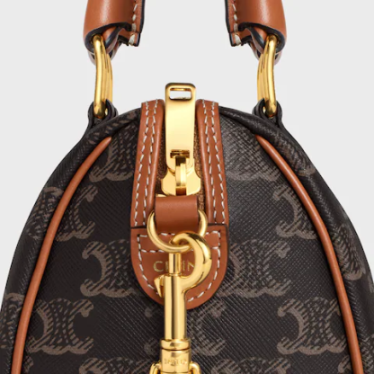 スモール ボストン / トリオンフキャンバス＆カーフスキン / タン