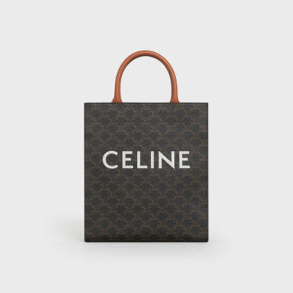 トリオンフ キャンバス スモール バーティカル カバ / キャンバス & カーフスキン タン