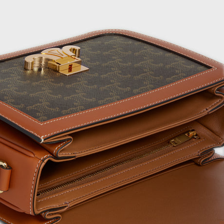 クラシック トリオンフバッグ / トリオンフキャンバス & カーフスキン タン