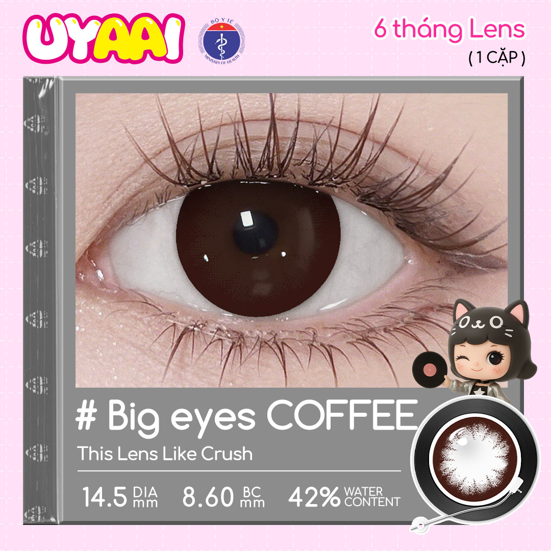 [Babi Bell x UYAAI] Mua 1 Tặng 4, UYAAI 6 tháng Lens, ĐỘ 0.00~-4.00, Choco Jump/Bigeyes/Pearl/K4/Snowball loạt
