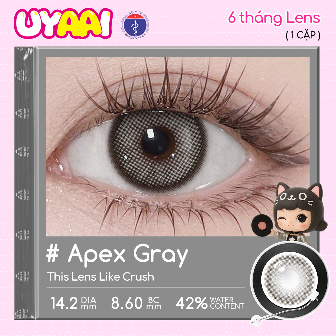 [Babi Bell x UYAAI] Mua 1 Tặng 4, UYAAI 6 tháng Lens, ĐỘ 0.00~-4.00, Choco Jump/Bigeyes/Pearl/K4/Snowball loạt