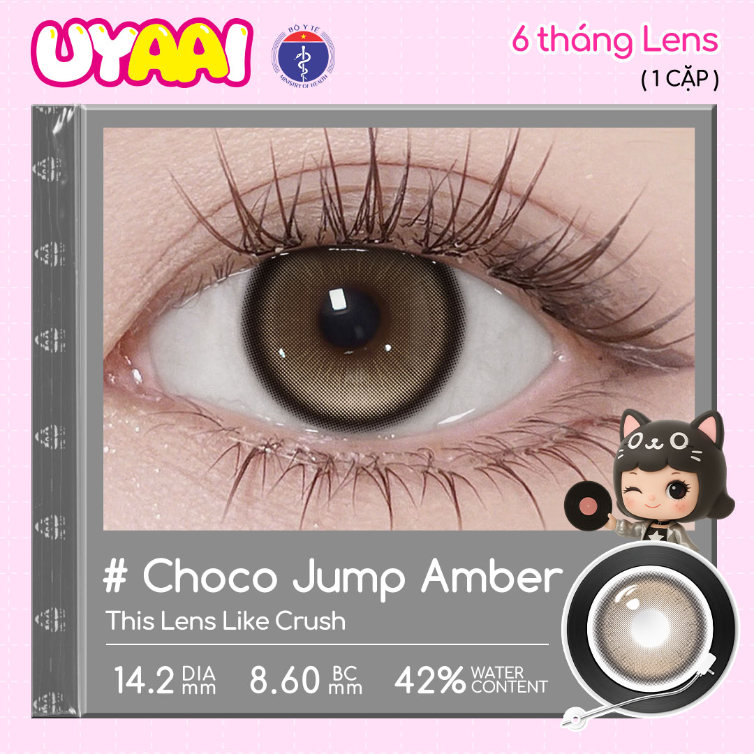 [Babi Bell x UYAAI] Mua 1 Tặng 4, UYAAI 6 tháng Lens, ĐỘ 0.00~-4.00, Choco Jump/Bigeyes/Pearl/K4/Snowball loạt