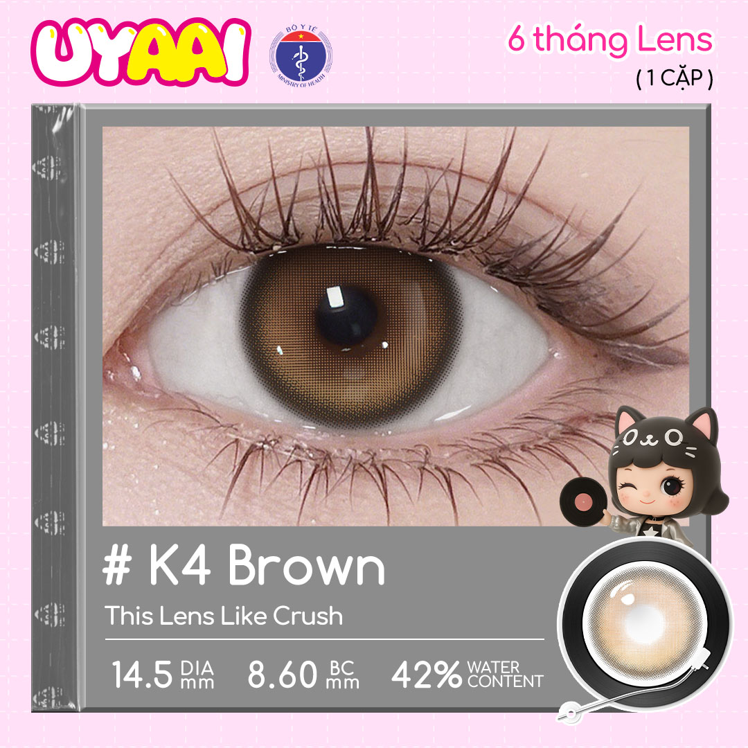 [Babi Bell x UYAAI] Mua 1 Tặng 4, UYAAI 6 tháng Lens, ĐỘ 0.00~-4.00, Choco Jump/Bigeyes/Pearl/K4/Snowball loạt