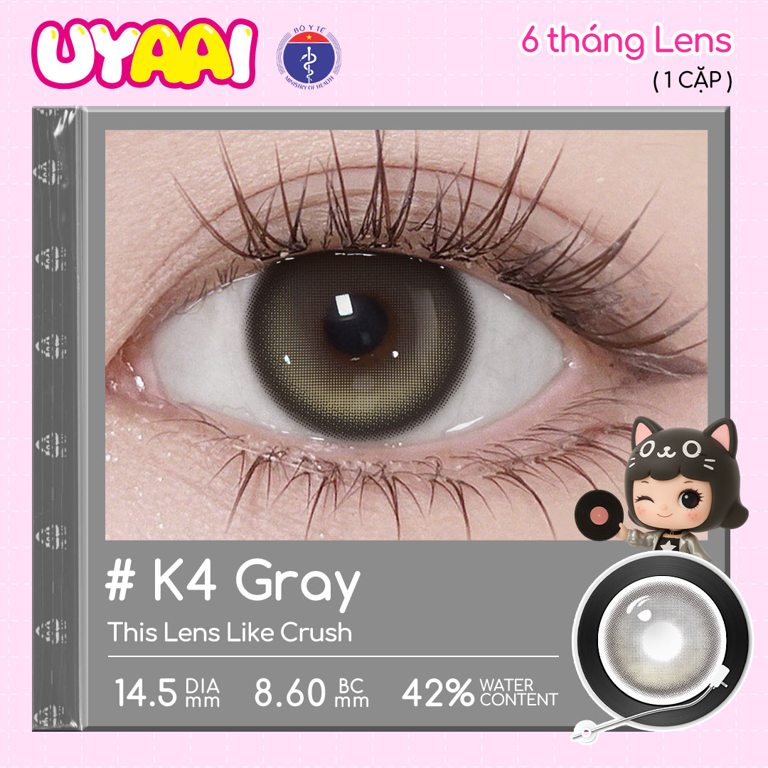 [Babi Bell x UYAAI] Mua 1 Tặng 4, UYAAI 6 tháng Lens, ĐỘ 0.00~-4.00, Choco Jump/Bigeyes/Pearl/K4/Snowball loạt